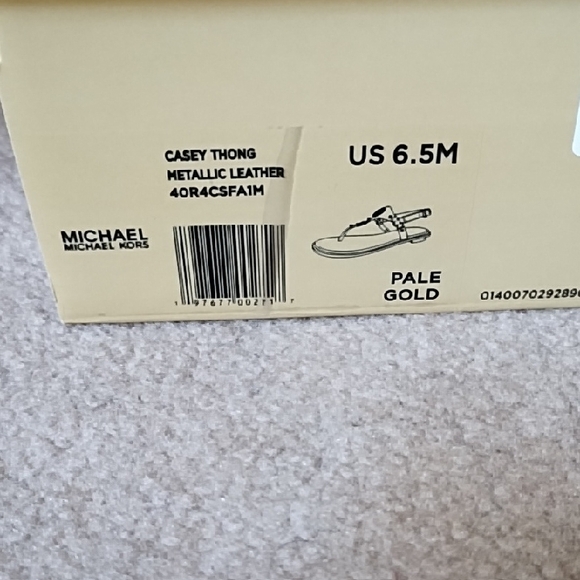 Michael Kors Metallic Gold Sandals - Picture 6 of 8